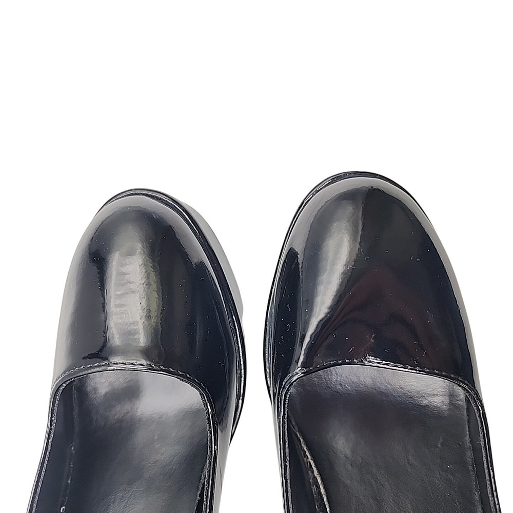 ELLIE Black Patent Leather High Heel Platform Mary Janes Womens SZ 8 - Picture 5 of 13